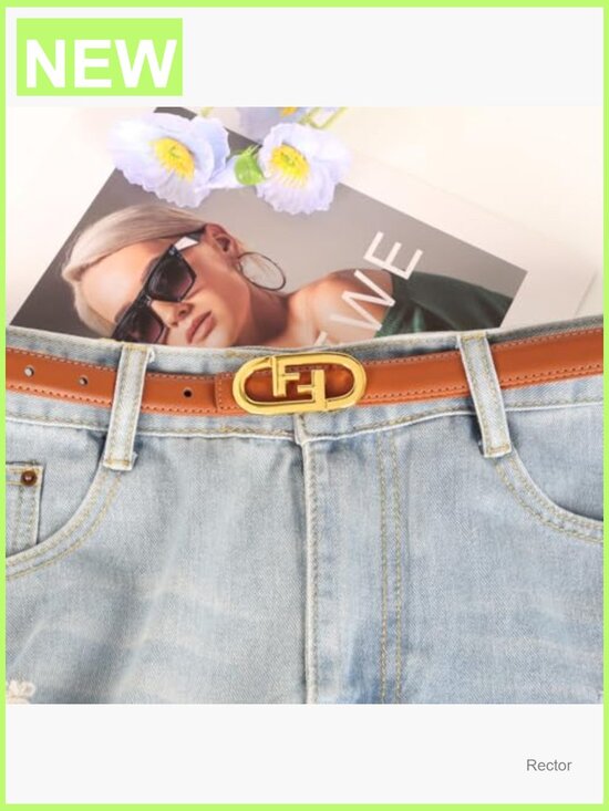 Luxury Leather Fashion Belt for Jeans and Dresses, Adjustable main image 5